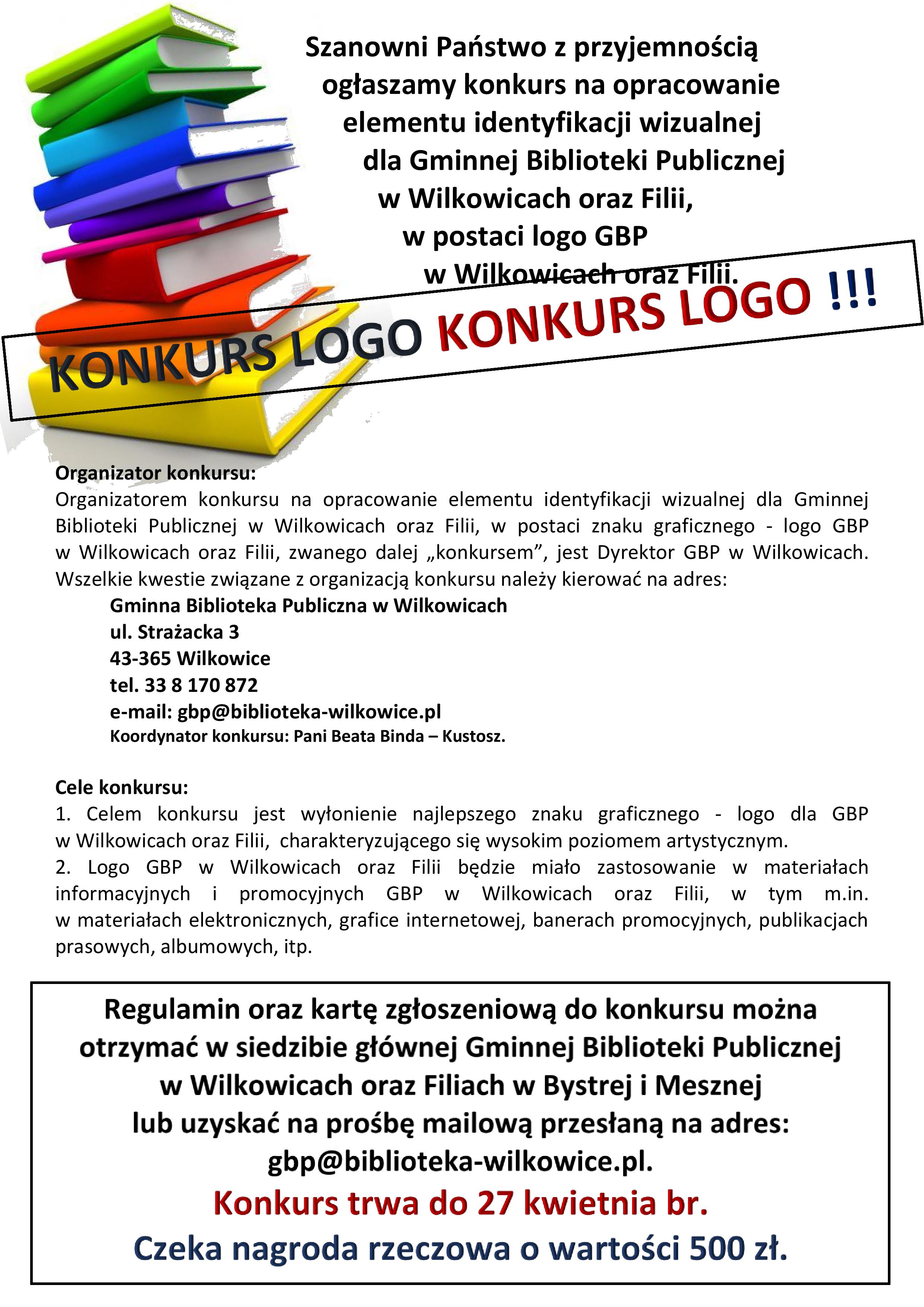 Plakat konkurs logo